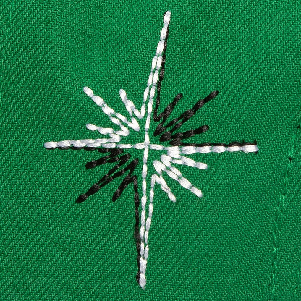 Mitchell & Ness Boston Celtics Starlight Snapback Hat Kelly Green