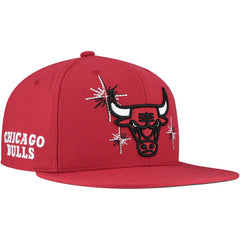 Mitchell & Ness Chicago Bulls Starlight Snapback Hat Red