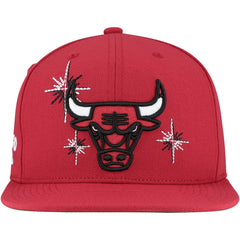 Mitchell & Ness Chicago Bulls Starlight Snapback Hat Red