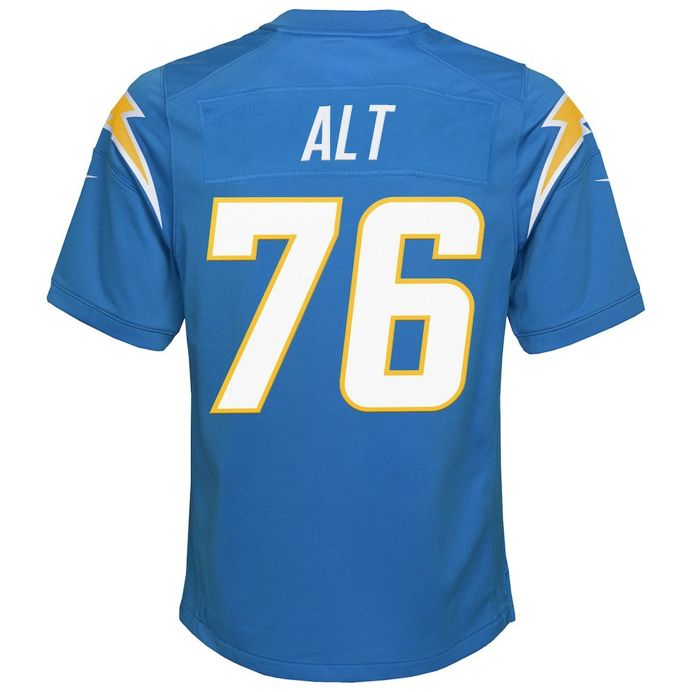 Joe Alt Los Angeles Chargers Youth Game Jersey - Powder Blue - Nike