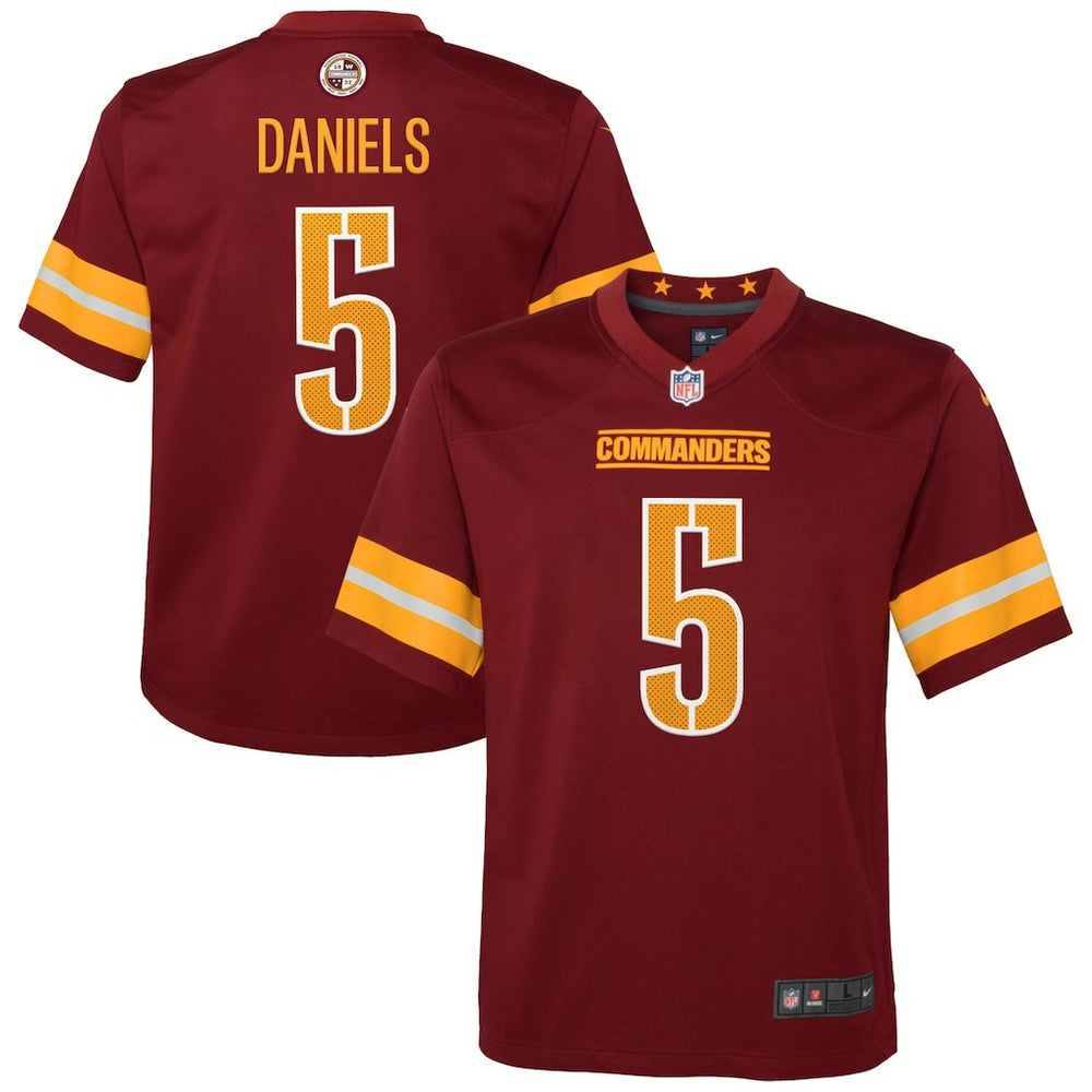 Jayden Daniels Washington Commanders Youth Game Jersey - Burgundy - Nike