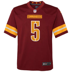 Jayden Daniels Washington Commanders Youth Game Jersey - Burgundy - Nike