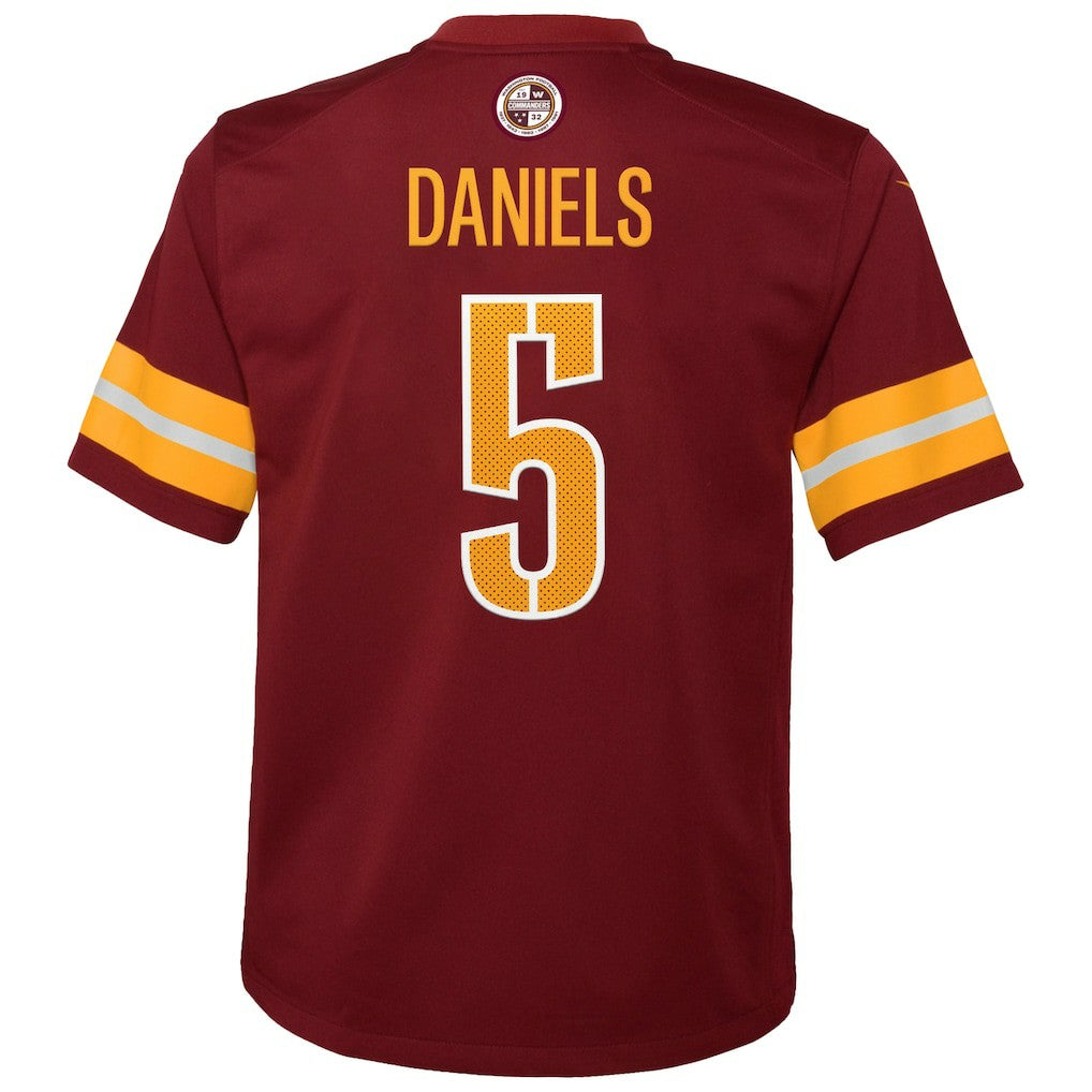 Jayden Daniels Washington Commanders Youth Game Jersey - Burgundy - Nike