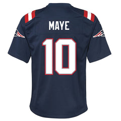 Drake Maye New England Patriots Youth Game Jersey - Navy - Nike