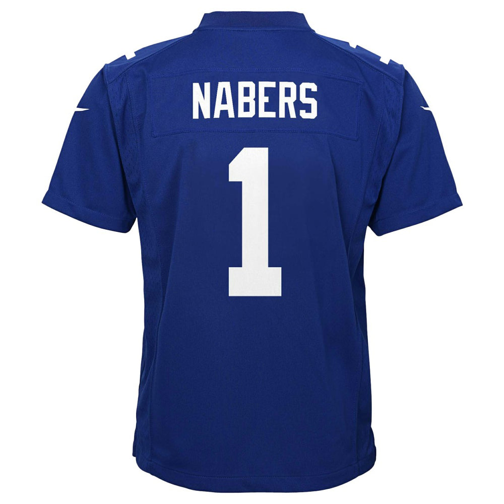 Malik Nabers New York Giants Youth Game Jersey - Royal - Nike