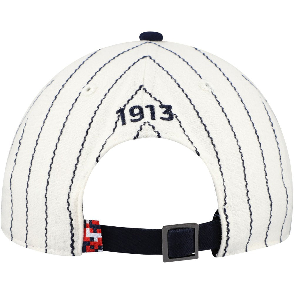 USMNT Fan Ink Unisex Yankee Adjustable Hat White/Navy