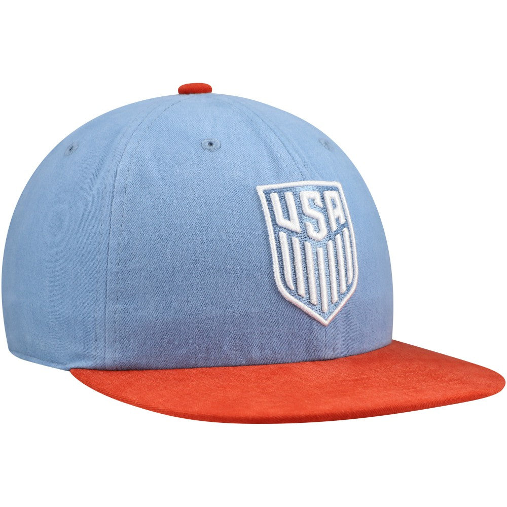 USMNT Unisex Swingman Adjustable Hat Light Blue/Red