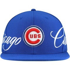 Chicago Cubs Mitchell & Ness Just Don x MLB Lux Script Snapback Hat Sale