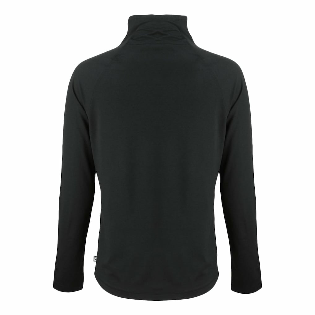 San Francisco 49ers Cutter & Buck Women's Coastline Epic Comfort Eco Recycled Funnel Neck Raglan Pullover Sweatshirt - Black - NFL