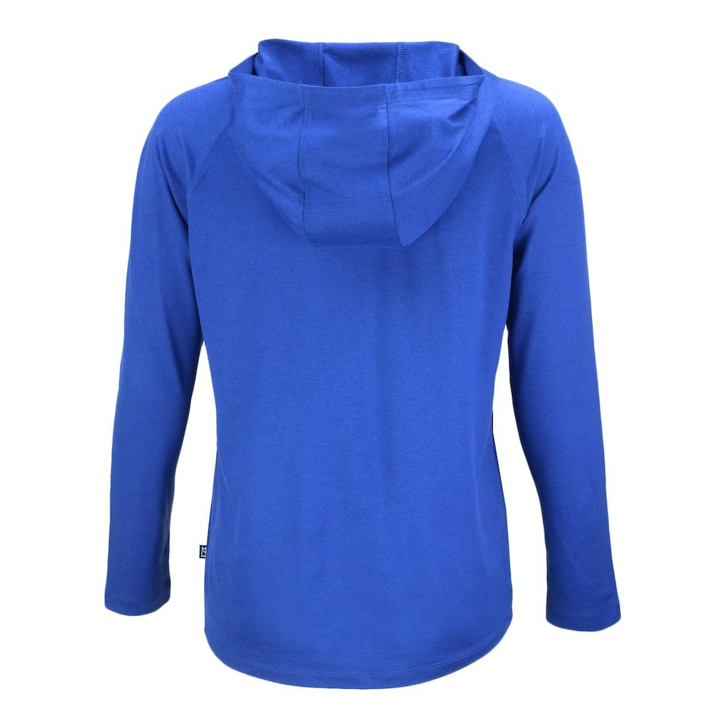 Indianapolis Colts Cutter & Buck Women's Coastline Epic Comfort Eco Recycled Raglan Pullover Hoodie - Royal - NFL