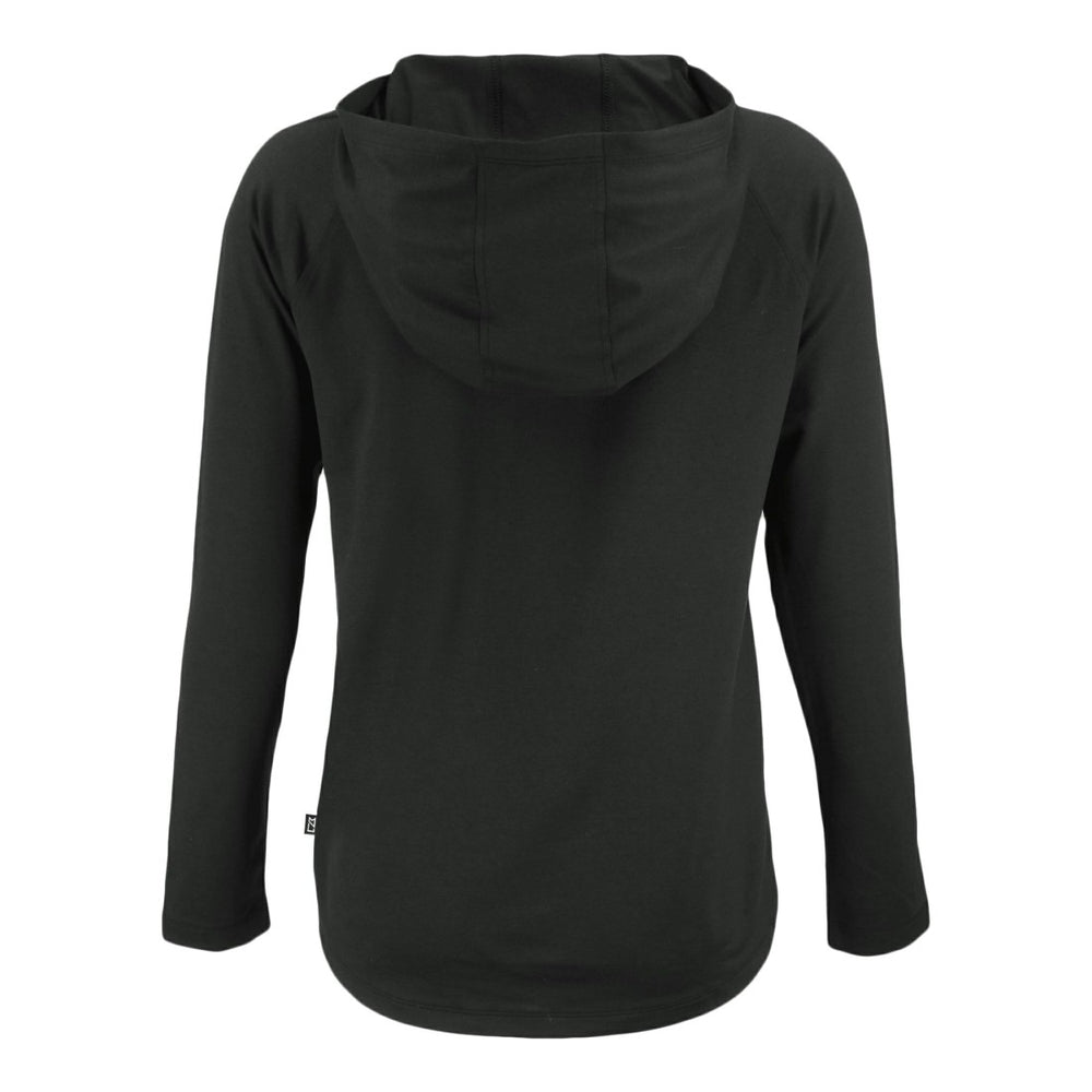 Detroit Lions Cutter & Buck Women's Coastline Epic Comfort Eco Recycled Raglan Pullover Hoodie - Black - NFL