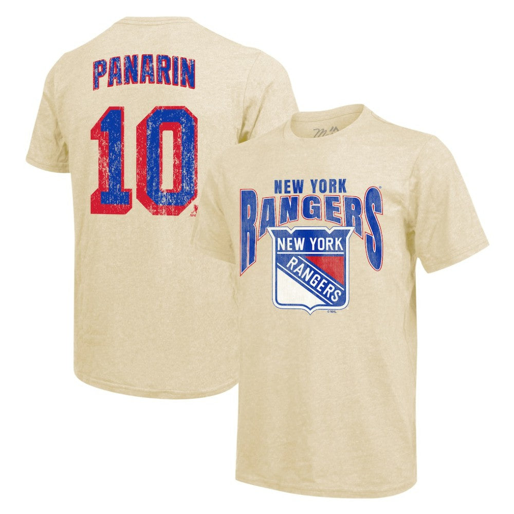 Artemi Panarin New York Rangers Majestic Threads Dynasty Name & Number Tri-Blend T-Shirt - Cream | NHL near me