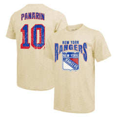 Artemi Panarin New York Rangers Majestic Threads Dynasty Name & Number Tri-Blend T-Shirt - Cream | NHL near me