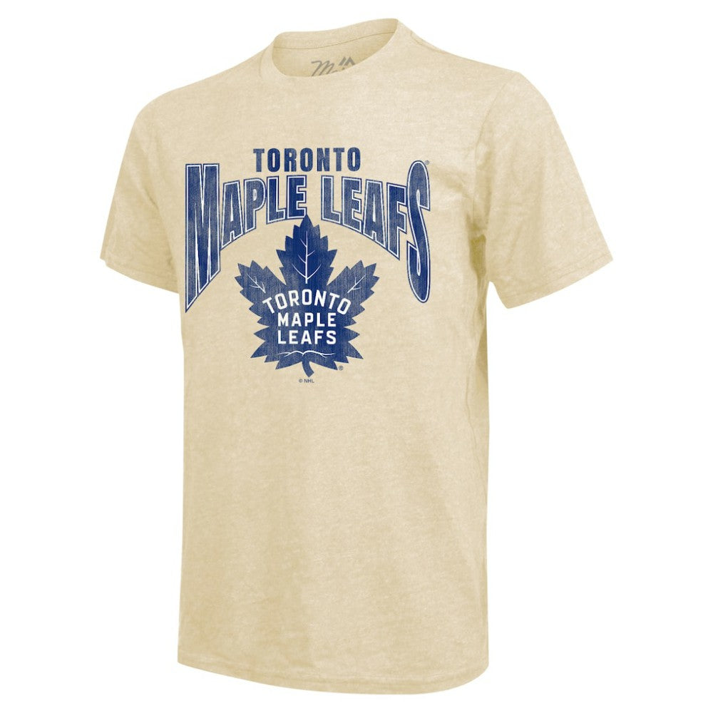 Auston Matthews Toronto Maple Leafs Majestic Threads Dynasty Name & Number Tri-Blend T-Shirt - Cream | NHL sale