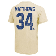 Auston Matthews Toronto Maple Leafs Majestic Threads Dynasty Name & Number Tri-Blend T-Shirt - Cream | NHL sale