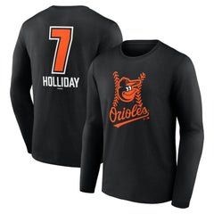 Jackson Holliday Baltimore Orioles Fastball Player Name & Number Long Sleeve T-Shirt Near Me