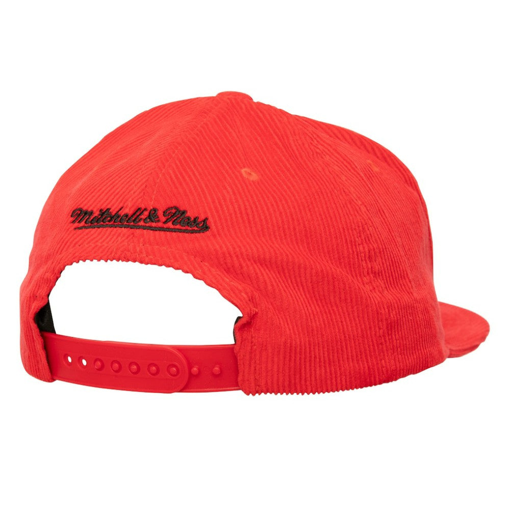 Mitchell & Ness Boston Red Sox Corduroy Snapback Hat Discount