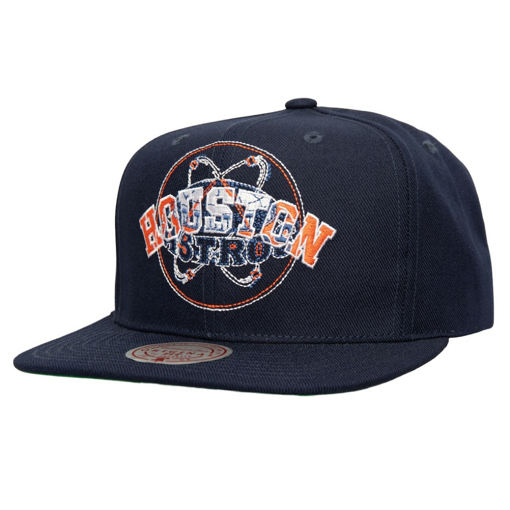 Houston Astros Mitchell & Ness Double Up Snapback Hat Near Me