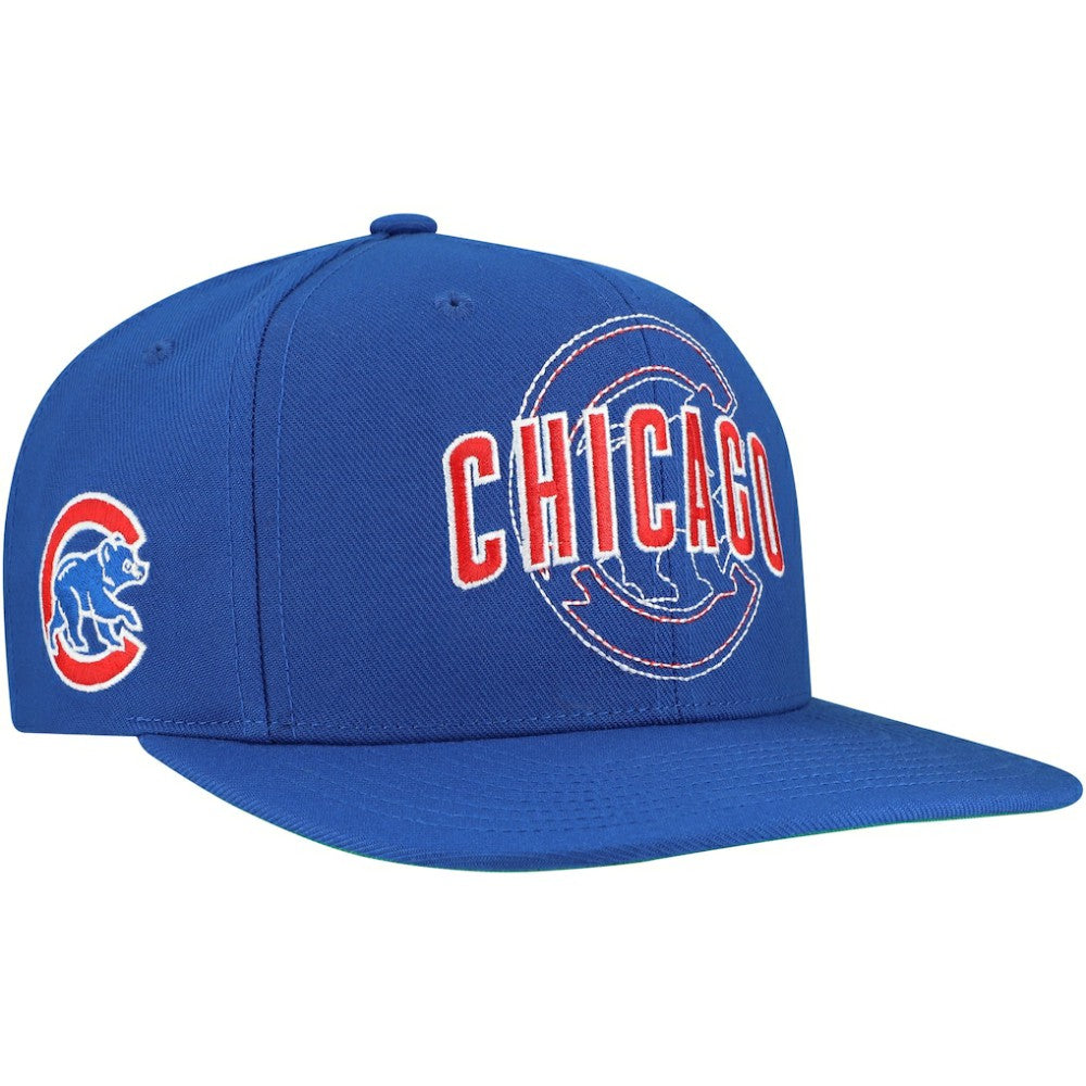 Chicago Cubs Mitchell & Ness Double Up Snapback Hat Sale