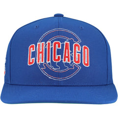 Chicago Cubs Mitchell & Ness Double Up Snapback Hat Sale