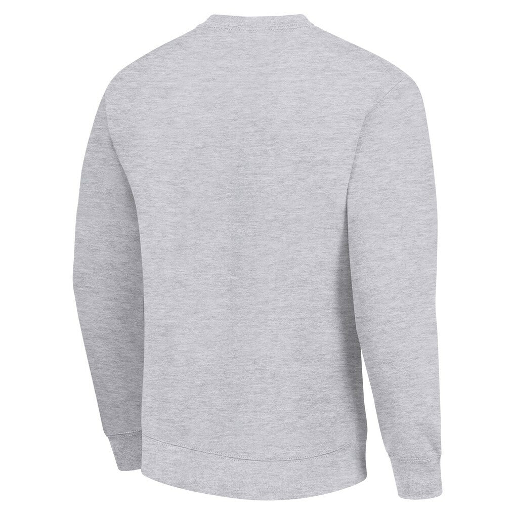 Pittsburgh Steelers Starter Half Helmet Team Graphic Tri-Blend Fleece Pullover Sweatshirt - Heather Gray - NFL
