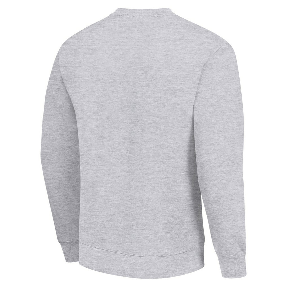 Pittsburgh Steelers Starter Half Helmet Team Graphic Tri-Blend Fleece Pullover Sweatshirt - Heather Gray - NFL