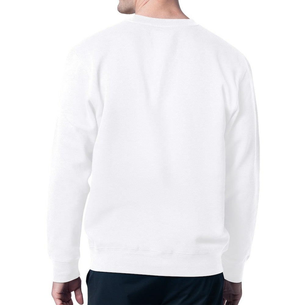 Cleveland Browns Starter Color Scratch Team Graphic Fleece Pullover Sweatshirt - White - NFL