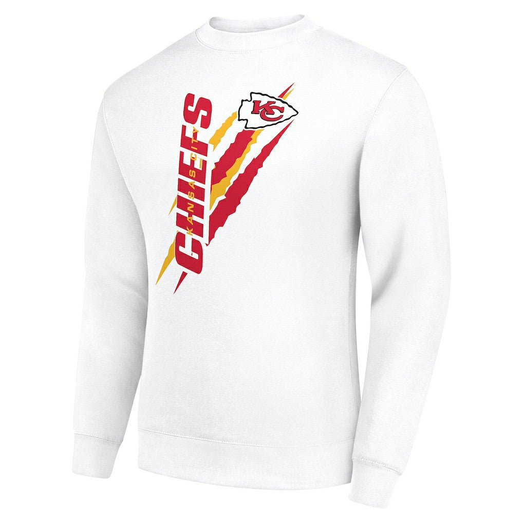Kansas City Chiefs Starter Color Scratch Team Graphic Fleece Pullover Sweatshirt - White - NFL
