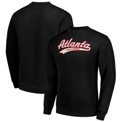 Atlanta Falcons Starter Tailsweep Team Graphic Tri-Blend Fleece Pullover Sweatshirt - Black - NFL