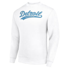 Detroit Lions Starter Tailsweep Team Graphic Tri-Blend Fleece Pullover Sweatshirt - White - NFL