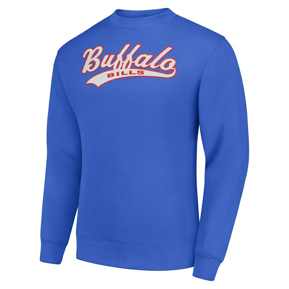 Buffalo Bills Starter Tailsweep Team Graphic Tri-Blend Fleece Pullover Sweatshirt - Royal - NFL