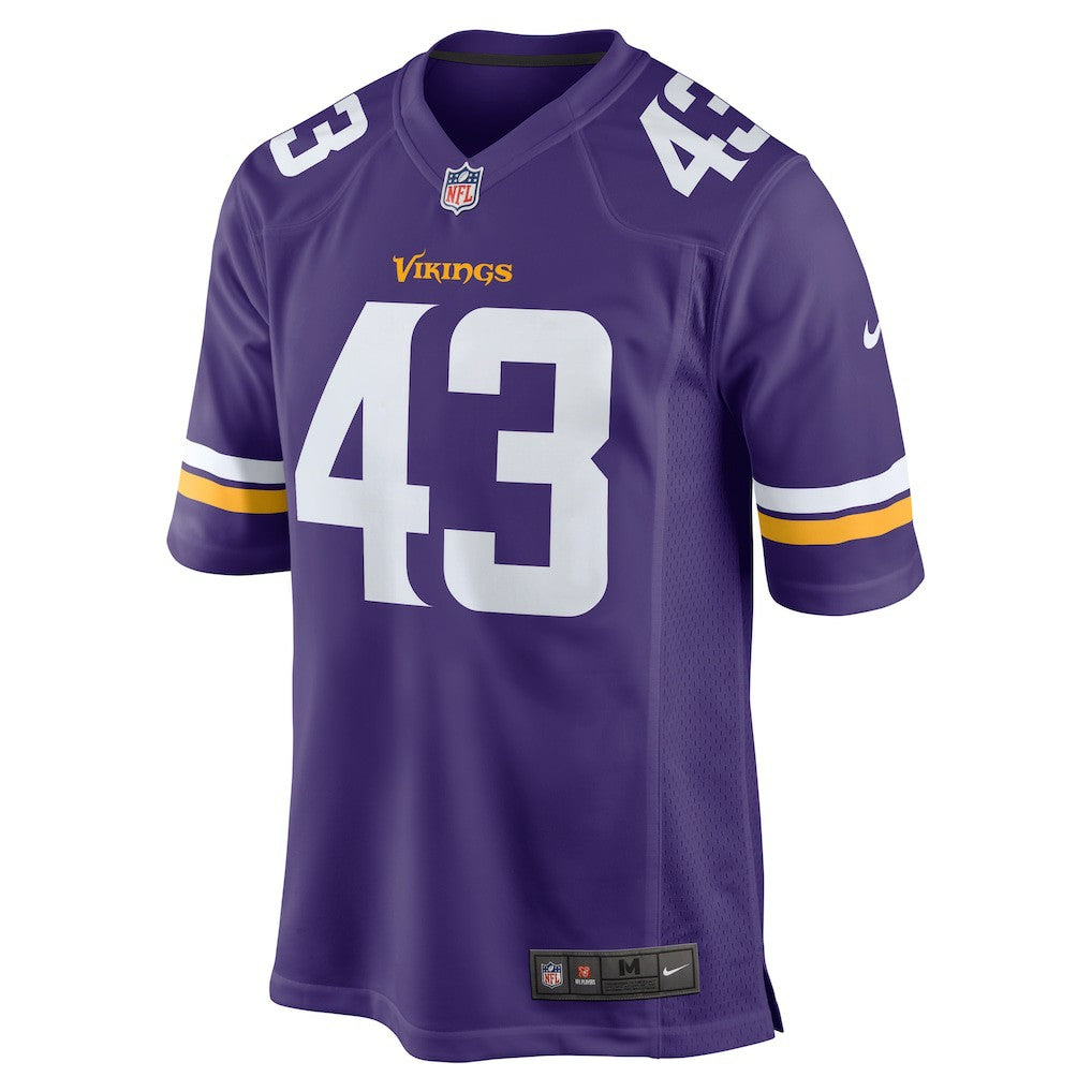 Andrew Van Ginkel Minnesota Vikings Team Game Jersey - Purple - Nike