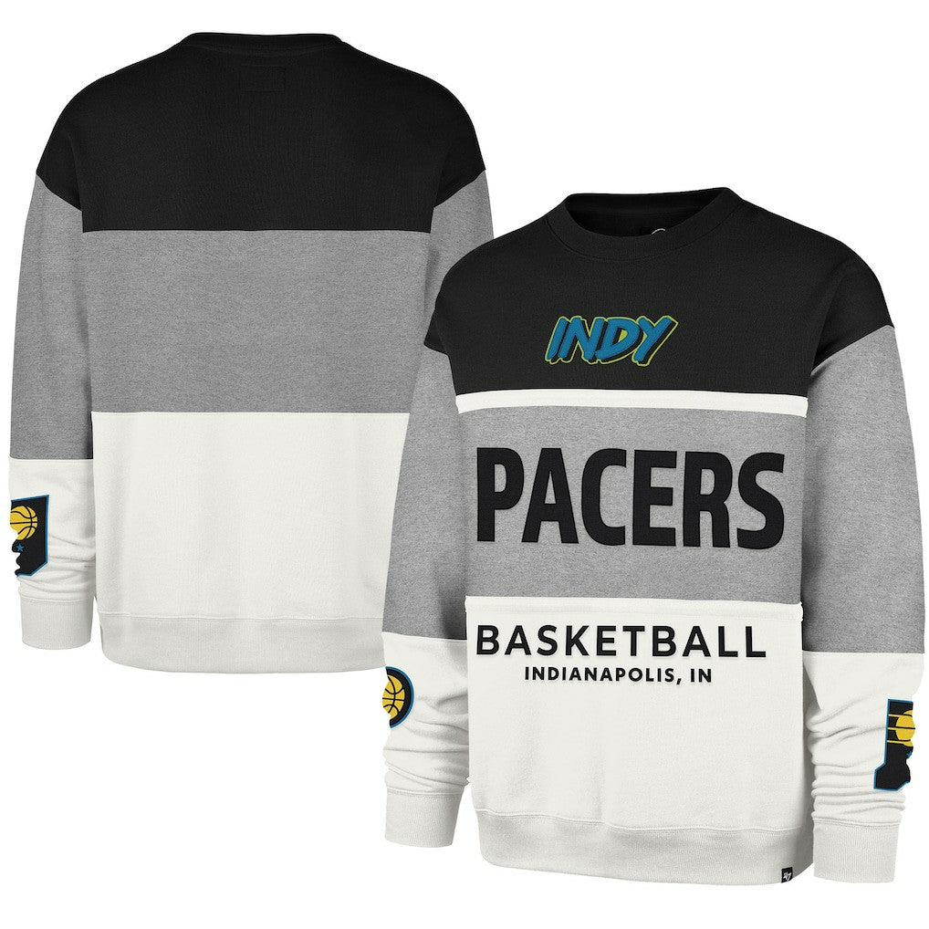 47 brand Indiana Pacers '47 Unisex 2024/25 City Edition On Five Maximalist Pullover Sweatshirt Gray