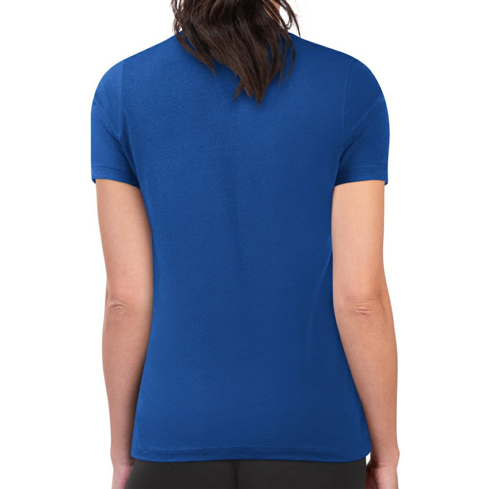 Texas Rangers G-III 4Her by Carl Banks Women's Super-Slim Fit Lightweight Collage Team Graphic Crew Neck T-Shirt Sale