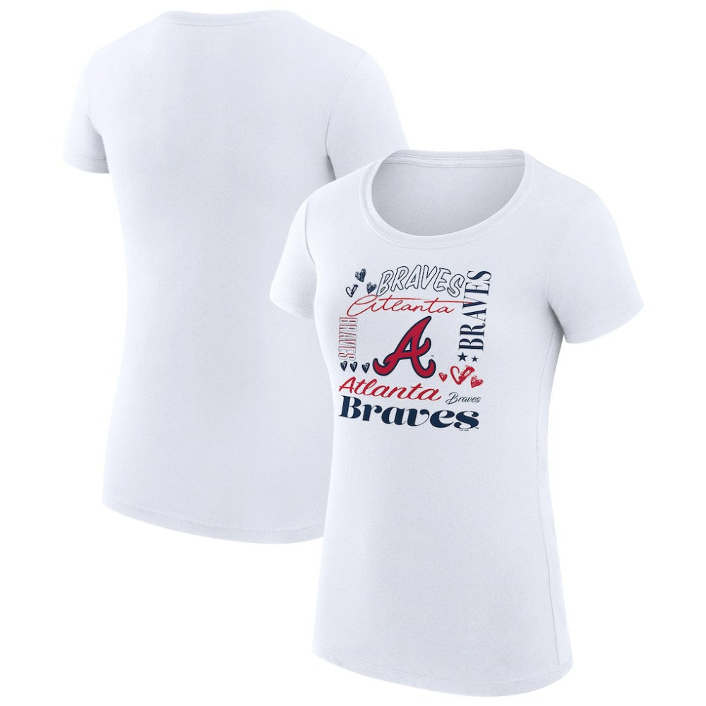 Atlanta Braves G-III 4Her by Carl Banks Women's Super-Slim Fit Lightweight Collage Team Graphic Crew Neck T-Shirt Online