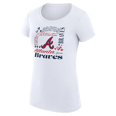 Atlanta Braves G-III 4Her by Carl Banks Women's Super-Slim Fit Lightweight Collage Team Graphic Crew Neck T-Shirt Online