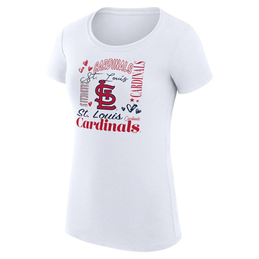 St. Louis Cardinals G-III 4Her by Carl Banks Women's Super-Slim Fit Lightweight Collage Team Graphic Crew Neck T-Shirt Online