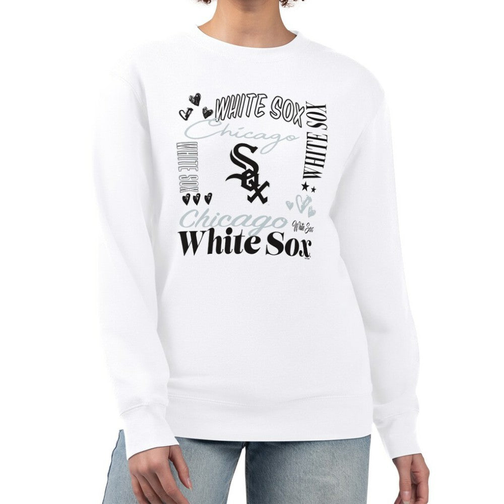 Chicago White Sox G-III 4Her by Carl Banks Women's Collage Team Graphic Fleece Pullover Hoodie for sale