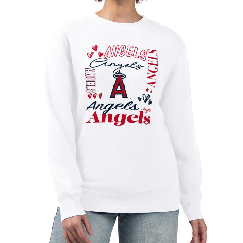 Los Angeles Angels G-III 4Her by Carl Banks Women's Collage Team Graphic Fleece Pullover Hoodie Online