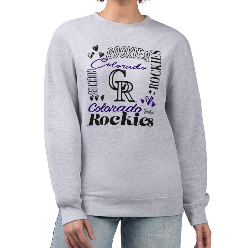 Colorado Rockies G-III 4Her by Carl Banks Women's Collage Team Graphic Fleece Pullover Hoodie Near Me