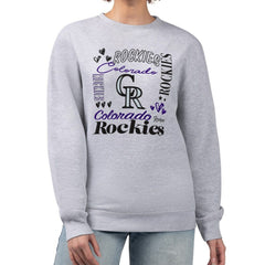 Colorado Rockies G-III 4Her by Carl Banks Women's Collage Team Graphic Fleece Pullover Hoodie Near Me