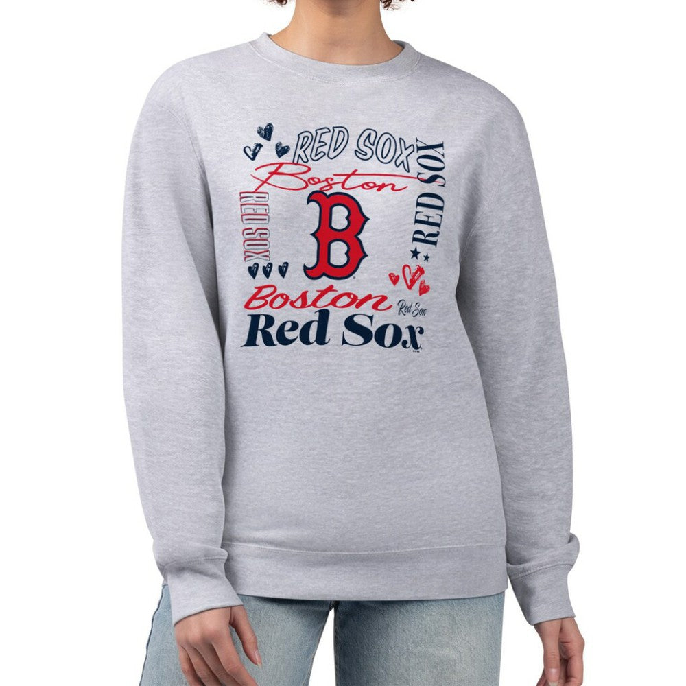 Boston Red Sox G-III 4Her by Carl Banks Women's Collage Team Graphic Fleece Pullover Hoodie Online