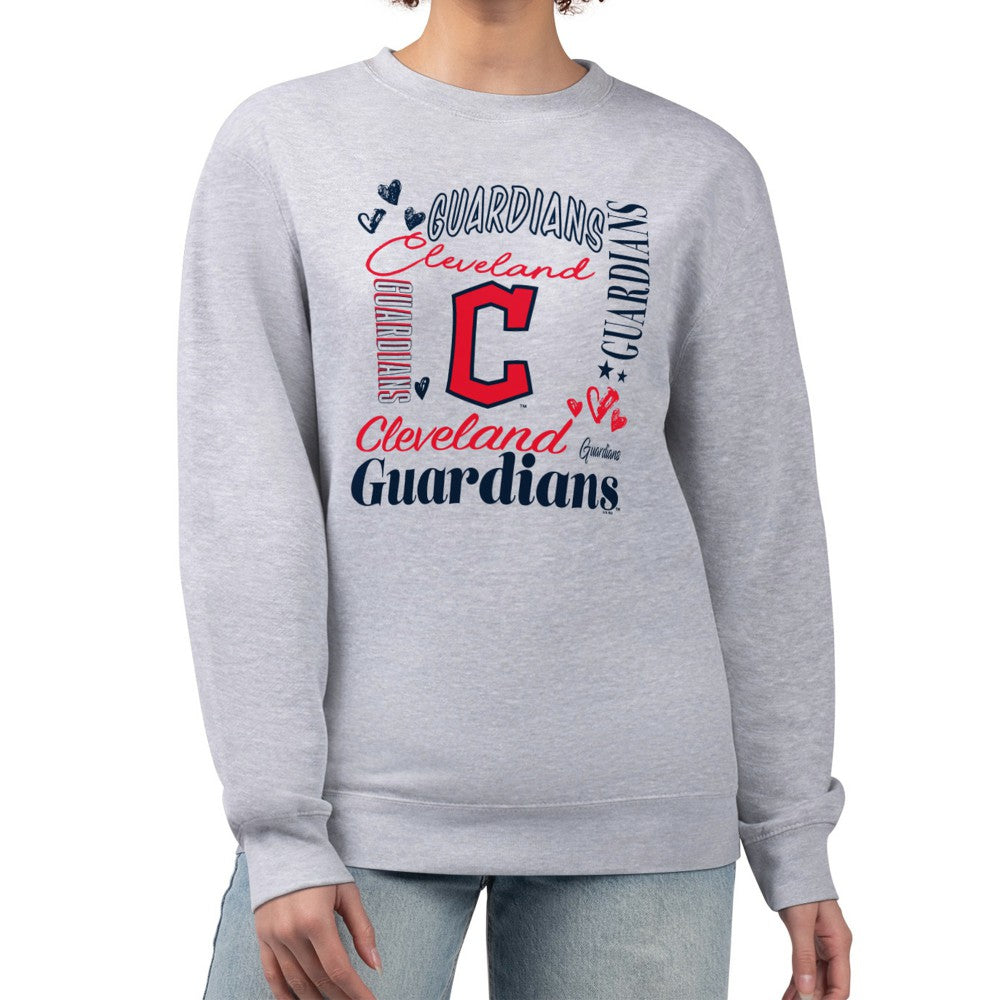 Cleveland Guardians G-III 4Her by Carl Banks Women's Collage Team Graphic Fleece Pullover Hoodie Sale
