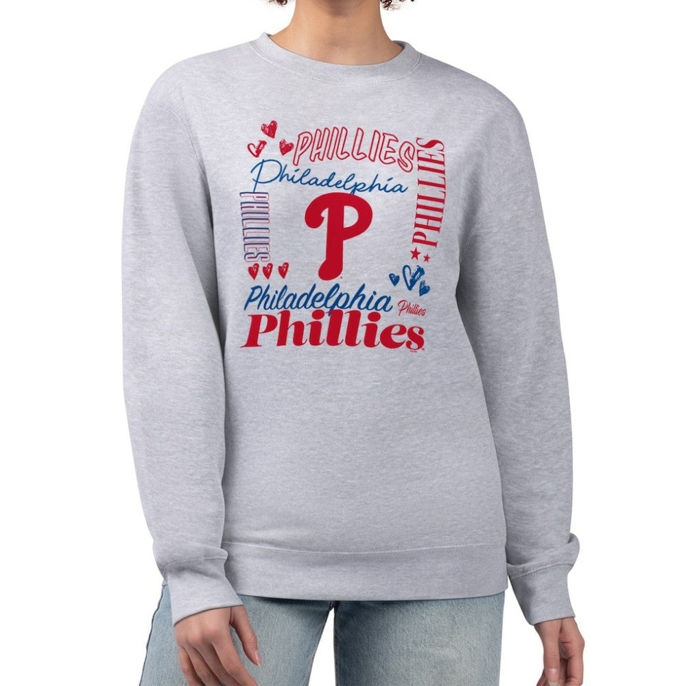 Philadelphia Phillies G-III 4Her by Carl Banks Women's Collage Team Graphic Fleece Pullover Hoodie Discount