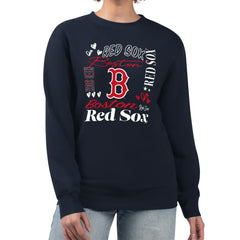 Boston Red Sox G-III 4Her by Carl Banks Women's Collage Team Graphic Fleece Pullover Hoodie Discount