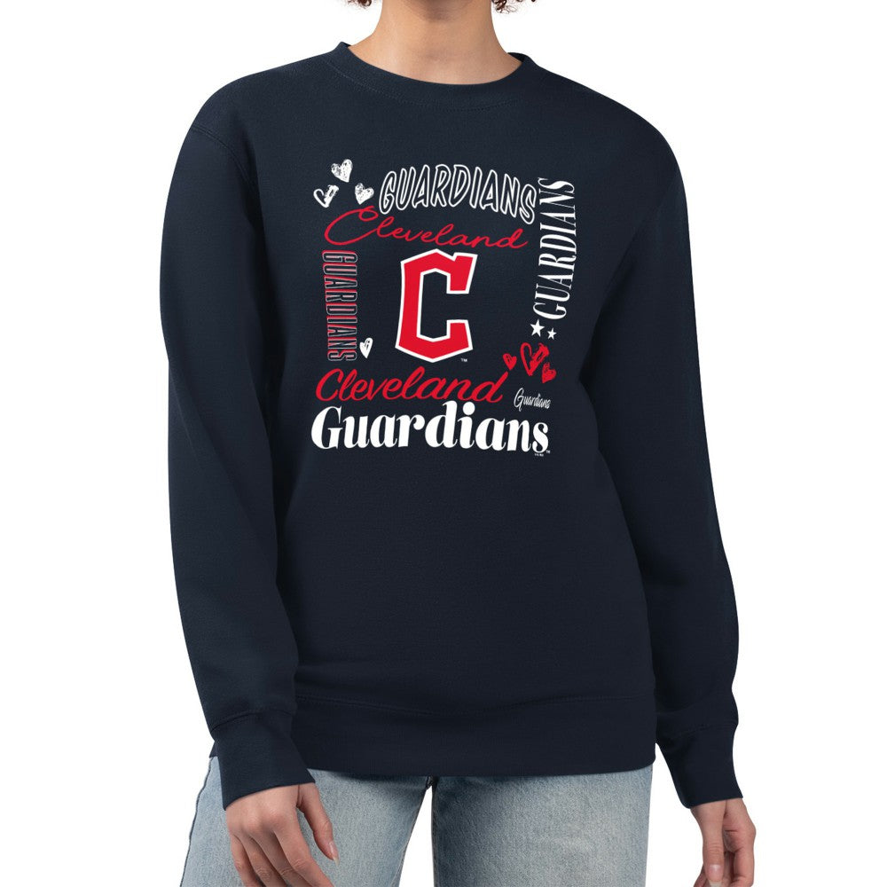 Cleveland Guardians G-III 4Her by Carl Banks Women's Collage Team Graphic Fleece Pullover Hoodie Online