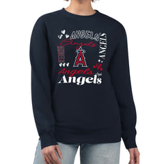 Los Angeles Angels G-III 4Her by Carl Banks Women's Collage Team Graphic Fleece Pullover Hoodie Sale