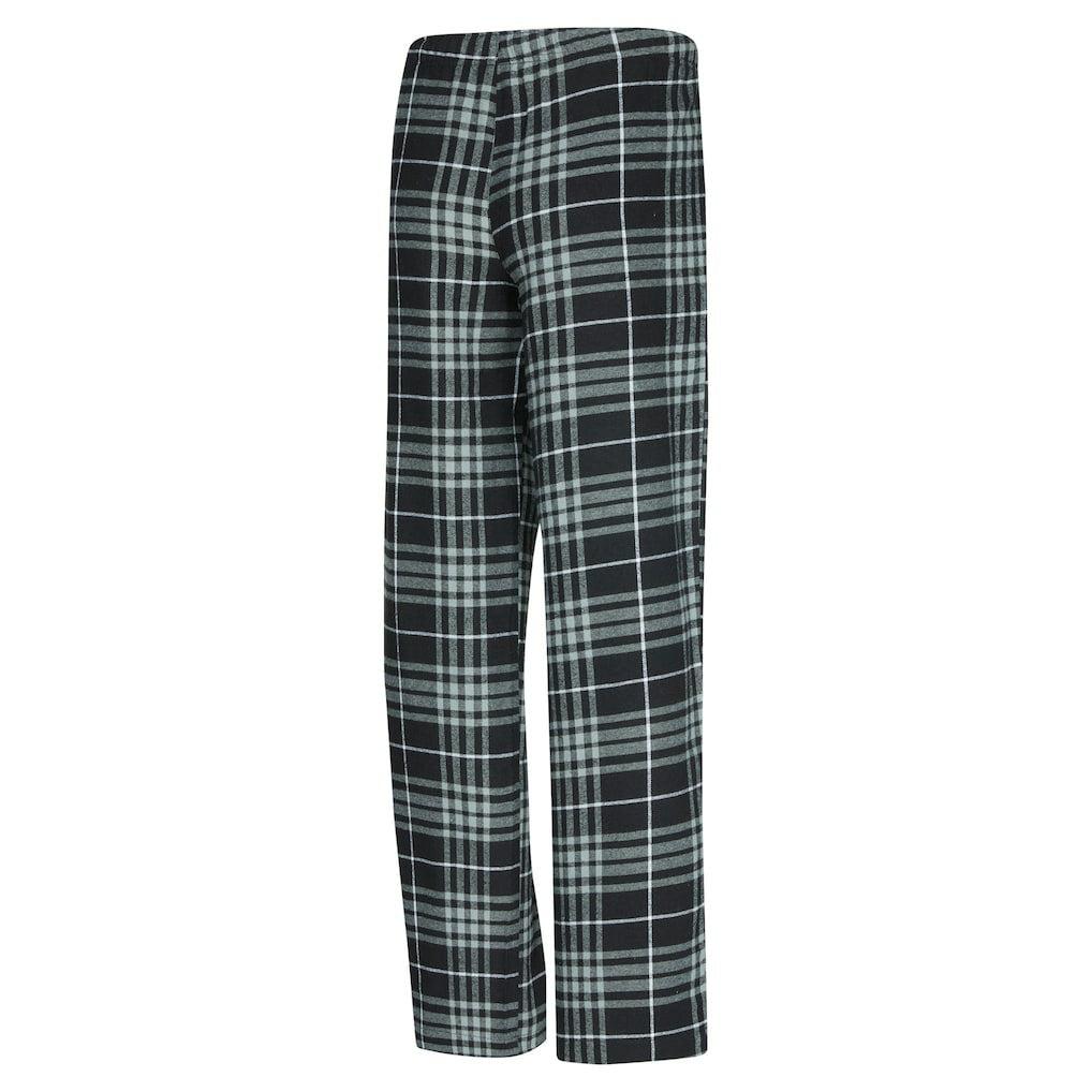 Brooklyn Nets Concepts Sport Women's Vector Top & Flannel Pants Sleep Set Black/Gray