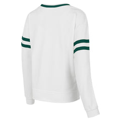 Milwaukee Bucks Concepts Sport Women's Borough Pullover Sweatshirt White