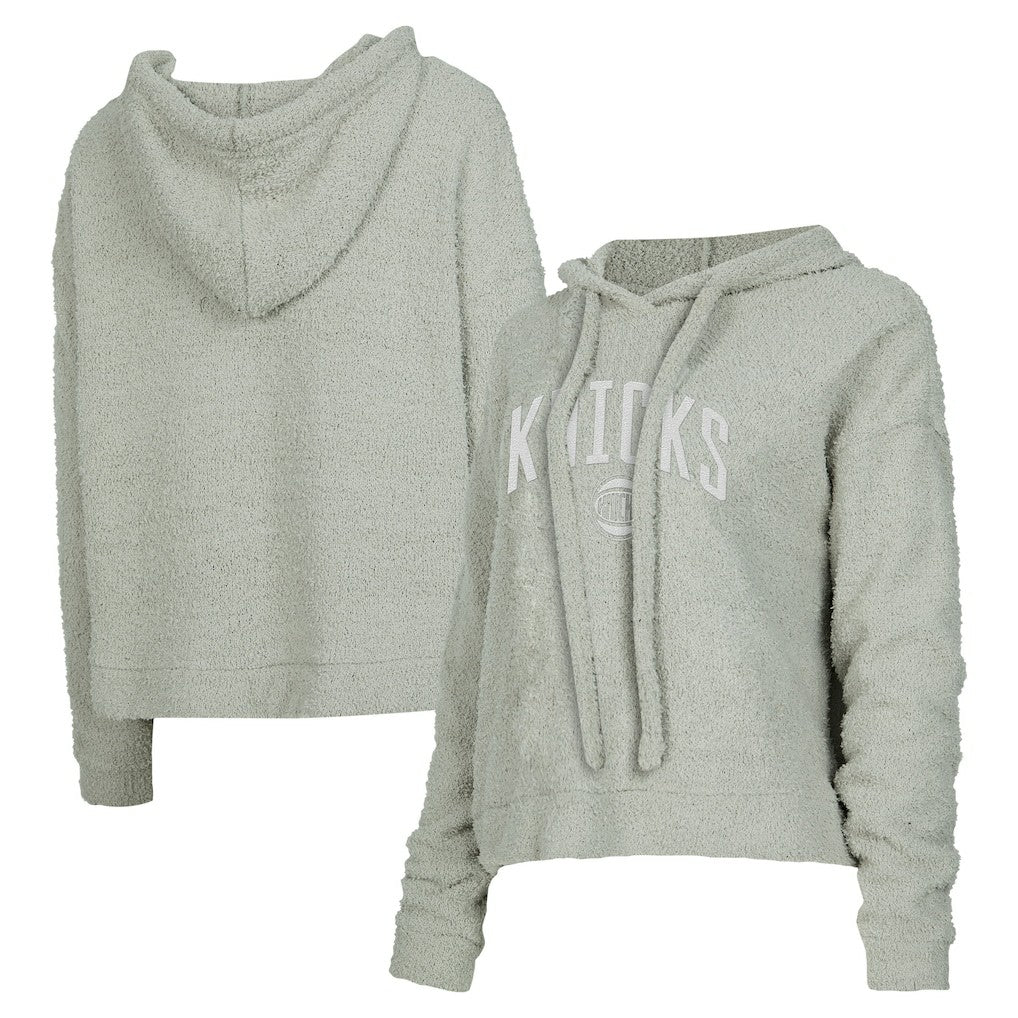 New York Knicks Concepts Sport Women's Ventura Comfy Pullover Hoodie Gray